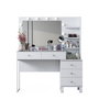Hanah Home Mesa de Maquillaje con 10 Focos Blanco
